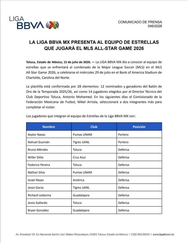 Liga MX juego de estrellas