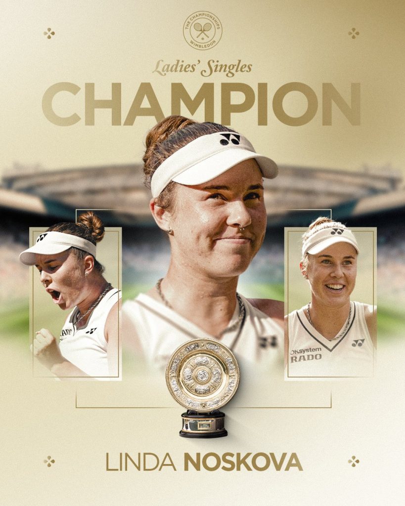 Linda Noskova campeona de Wimbledon