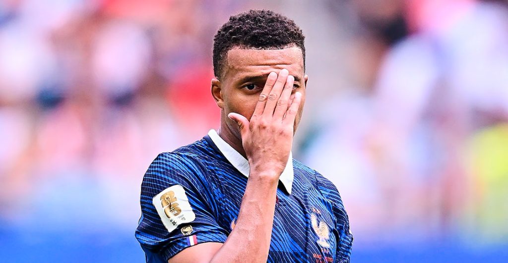 Mbappé en el juego contra Inglaterra