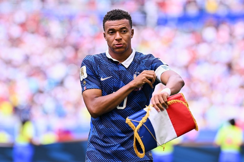 Mbappé con la selección de Francia