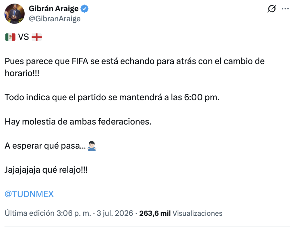 México vs Inglaterra