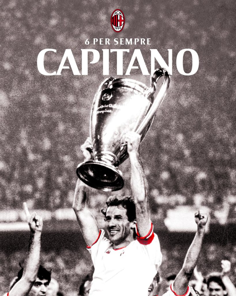 Muere Franco Baresi, leyenda del Milan y del futbol
