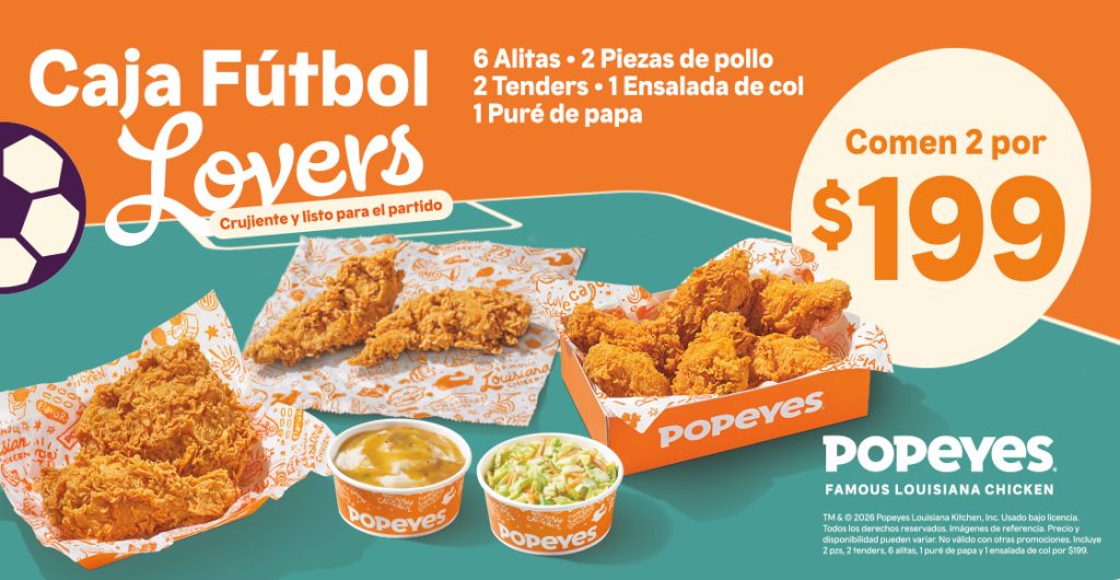 popeyes caja futbol lovers