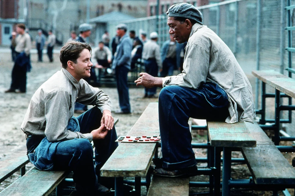 Tim Robbins y Morgan Freeman en 'The Shawshank Redemption'