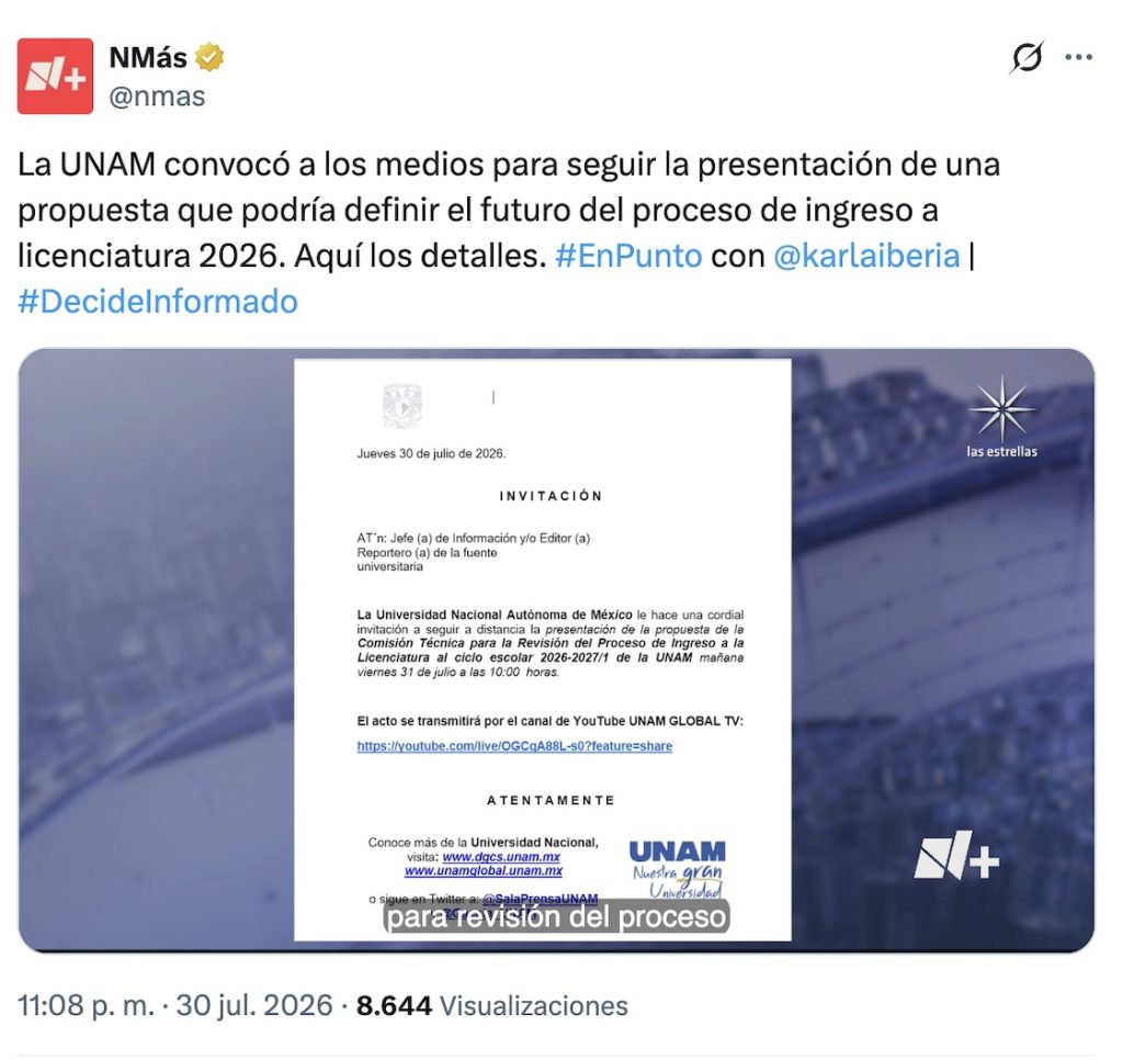 Examen en línea de la UNAM: Dónde y a qué hora ver la decisión del Consejo Técnico sobre los resultados