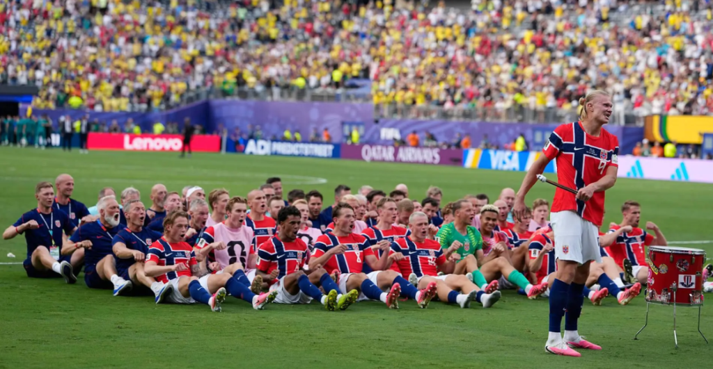 La historia detrás del Viking Row, la celebración viral de Noruega en este Mundial 2026