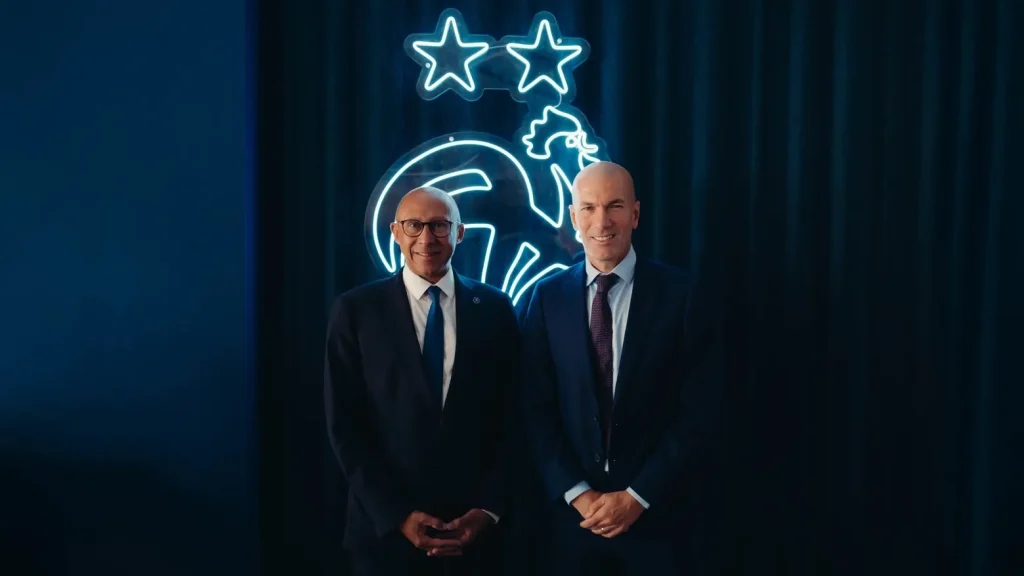 Philippe Diallo y Zinedine Zidane