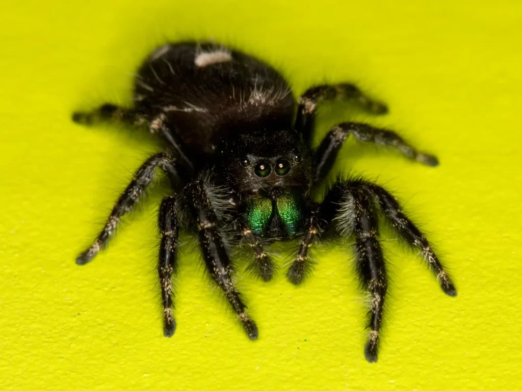 Imagen de una araña saltarina