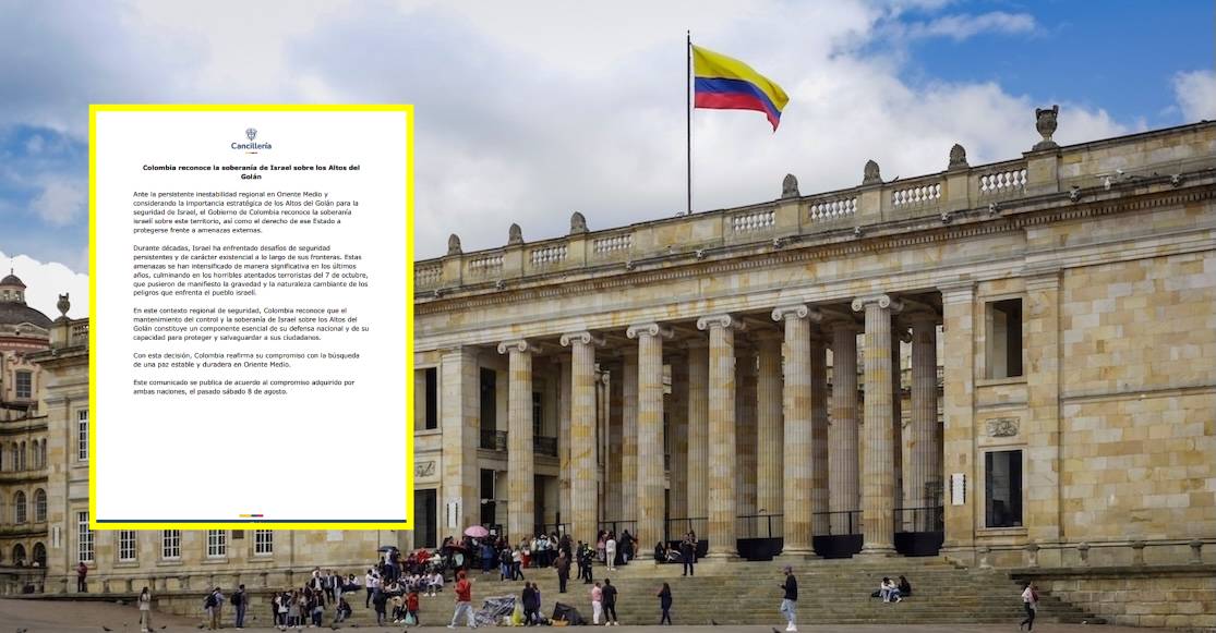 En medio de la tragedia del sismo: Colombia reconoce soberanía de Israel sobre los Altos del Golán