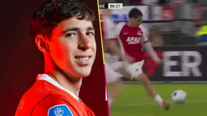 Así fue el golazo de Mateo Chávez en la victoria del AZ Alkmaar