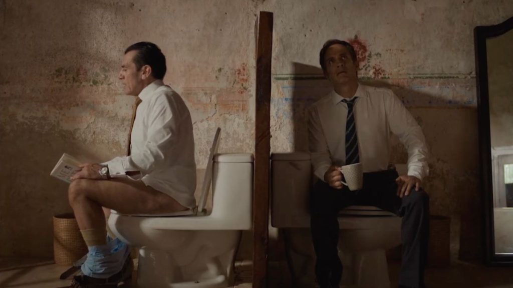 Jorge Salinas y Gael García en 'Hombre al agua'