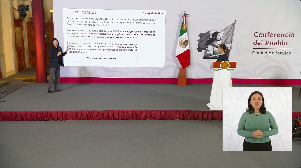 Sheinbaum lanza iniciativa contra doble nacionalidad para presidencia y gubernaturas