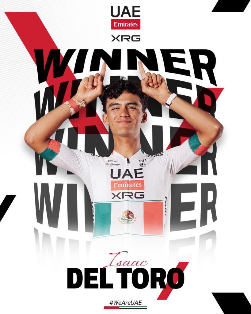 Isaac del Toro, primer mexicano en liderar el Tour de Alemania tras ganar el prólogo