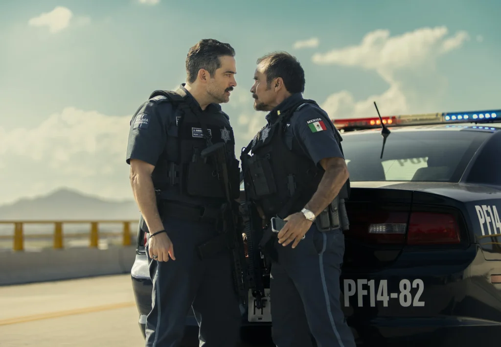Alfonso Herrera y Noé Hernández en 'La captura'
