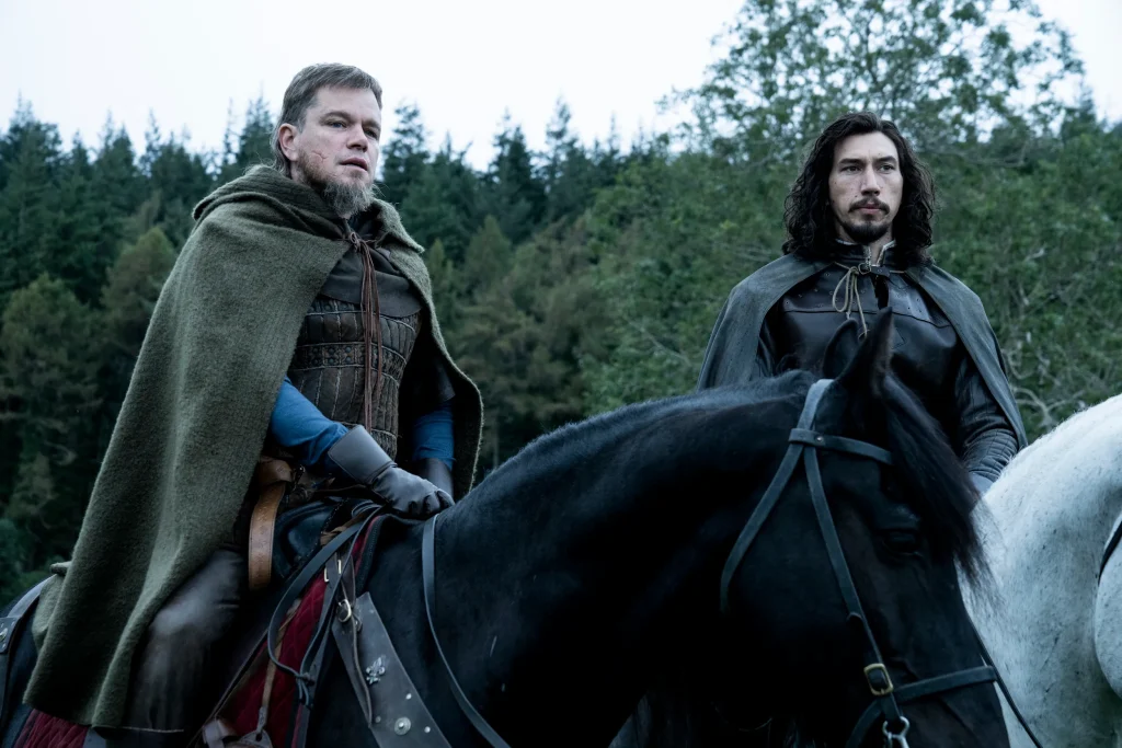 Matt Damon y Adam Driver en 'The Last Duel'