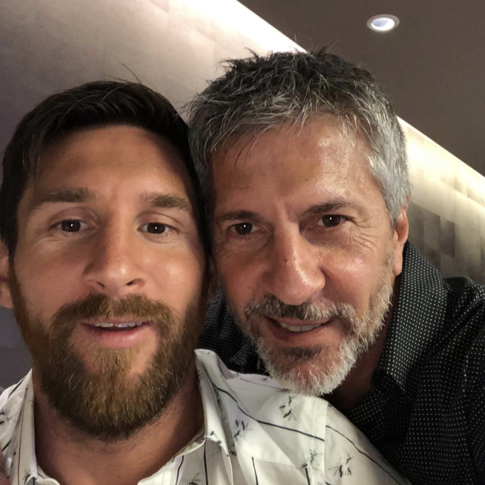 Jorge y Lionel Messi