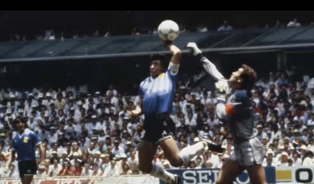 Maradona y la 'Mano de Dios'