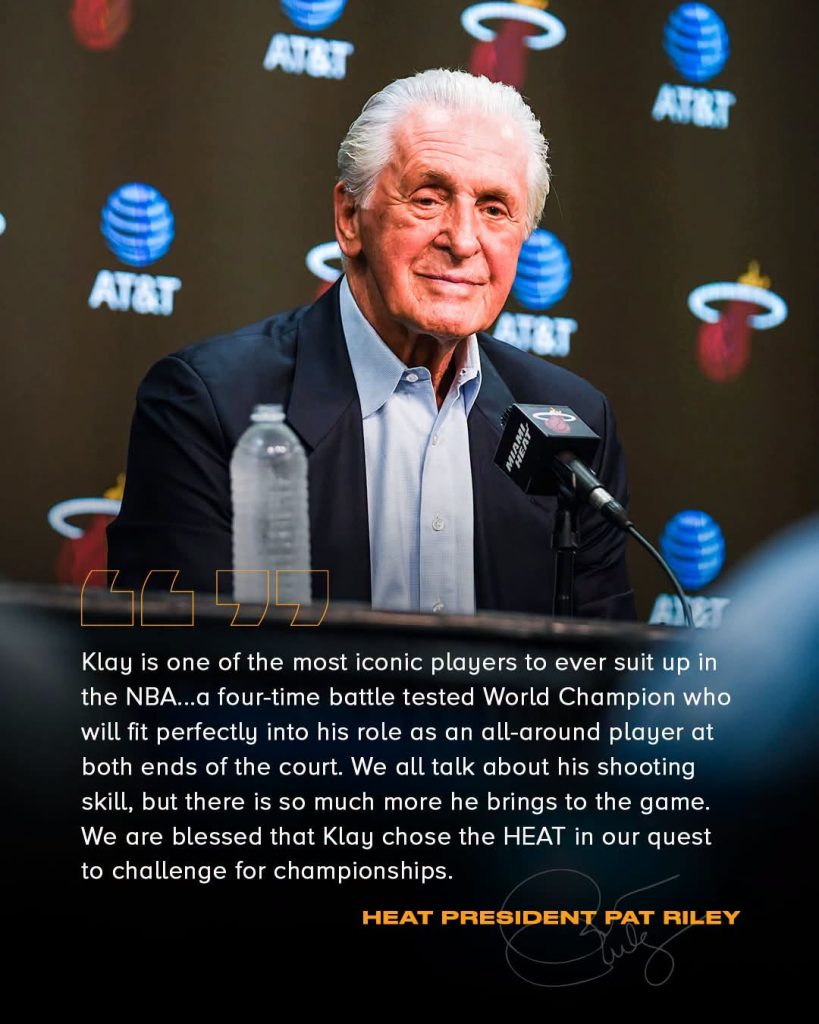 La declaratoria del presidente del Miami Heat