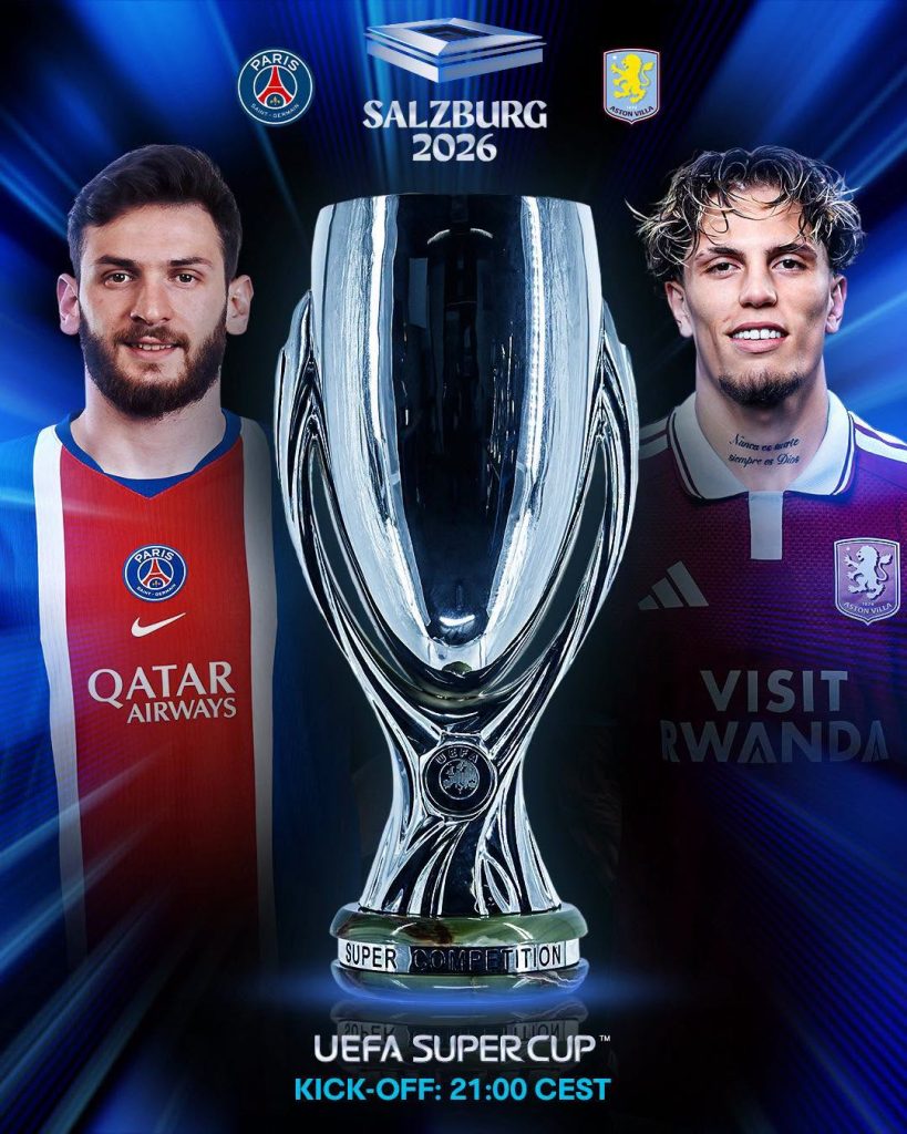 PSG vs Aston Villa: ¿Dónde ver la Supercopa de la UEFA?