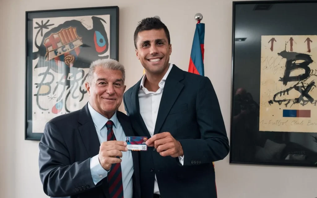 Rodri nuevo jugador del Barcelona