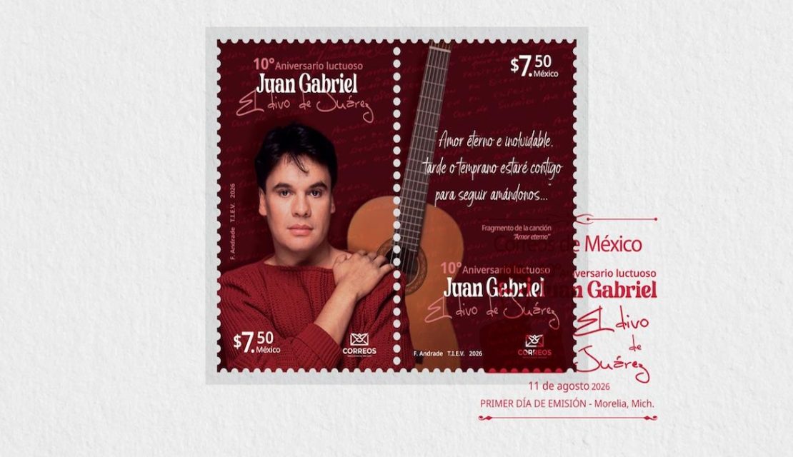 10 años sin Juan Gabriel: Correos de México lanza timbre postal para conmemorar aniversario luctuoso