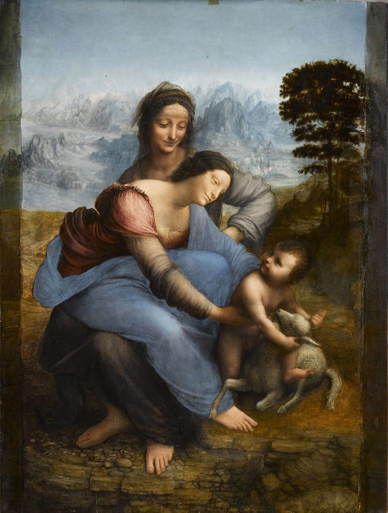 La Virgen, el Niño Jesús y Santa Ana de Leonardo Da Vinci