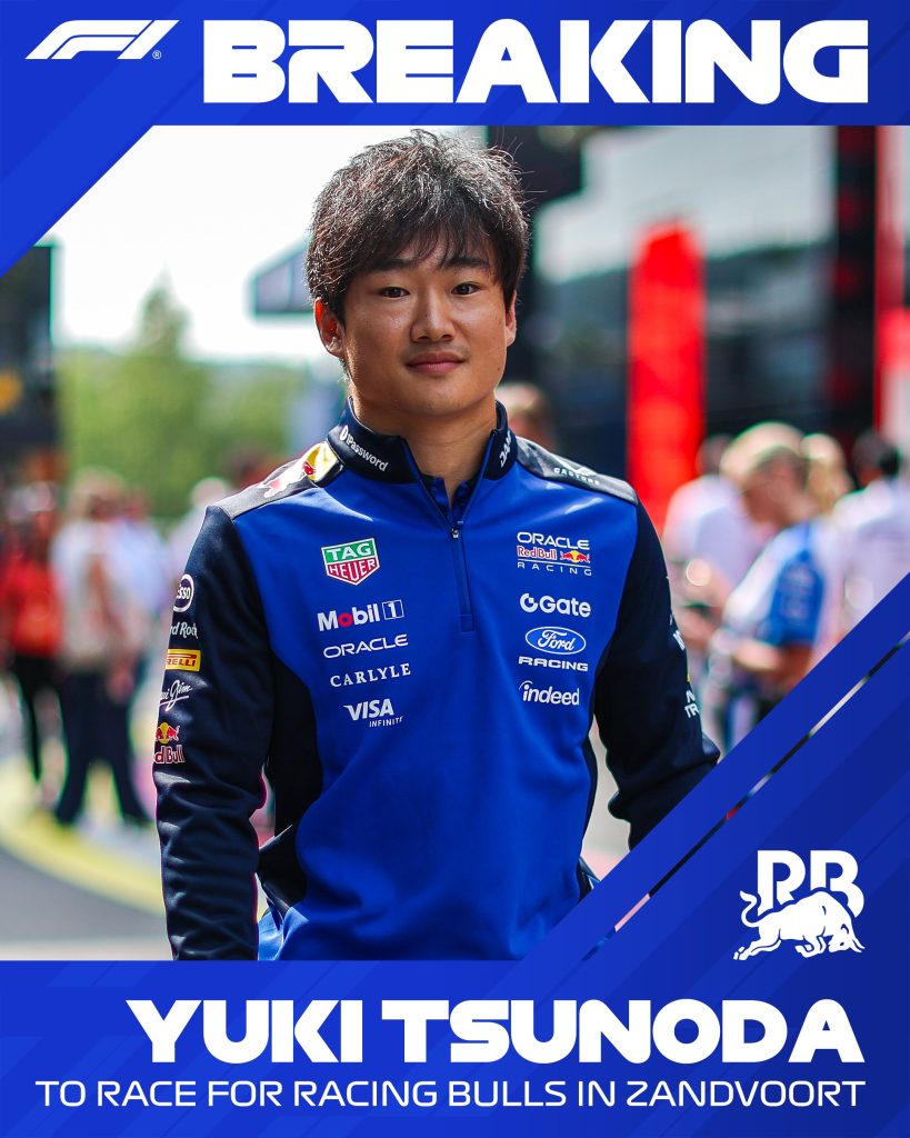 Yuki Tsunoda regresa a la Fórmula 1