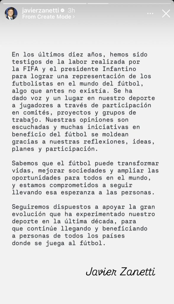 Exjugadores como Cafú, Roberto Carlos y Borgetti respaldan a Infantino