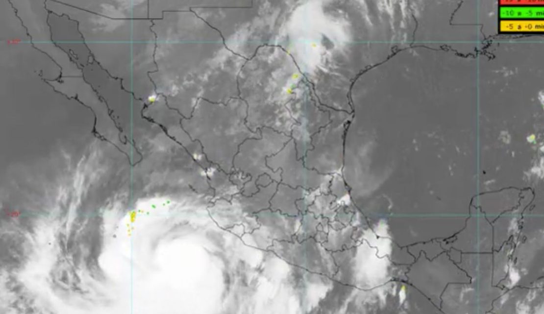 Trayectoria y estados afectados por el huracán Rachel