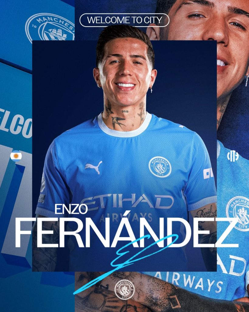 Enzo Fernández al Manchester City