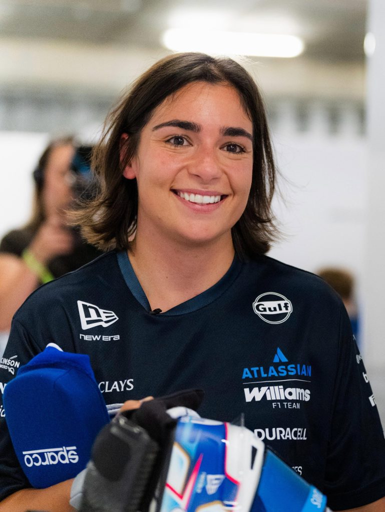 Jamie Chadwick después de la prueba en Portimao
