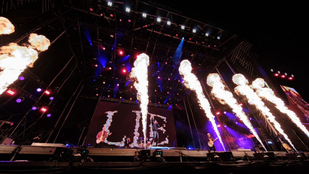 Foto de Simple Plan en el Vans Warped Tour de México, 2026.