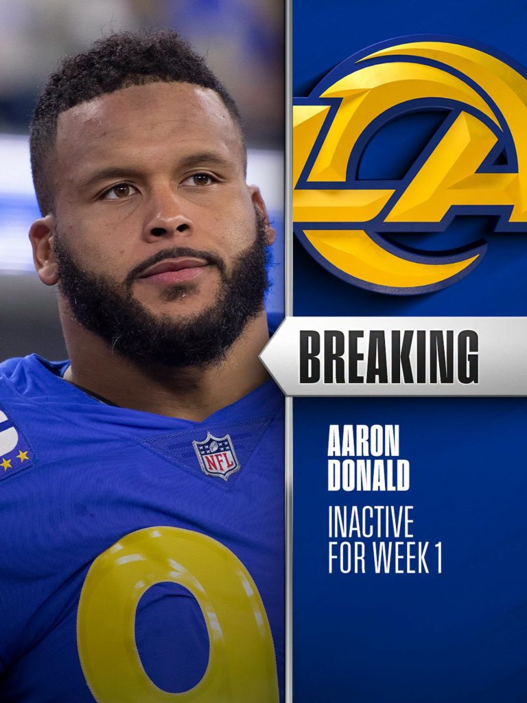 Aaron Donald no estará en el 49ers vs Rams en Australia