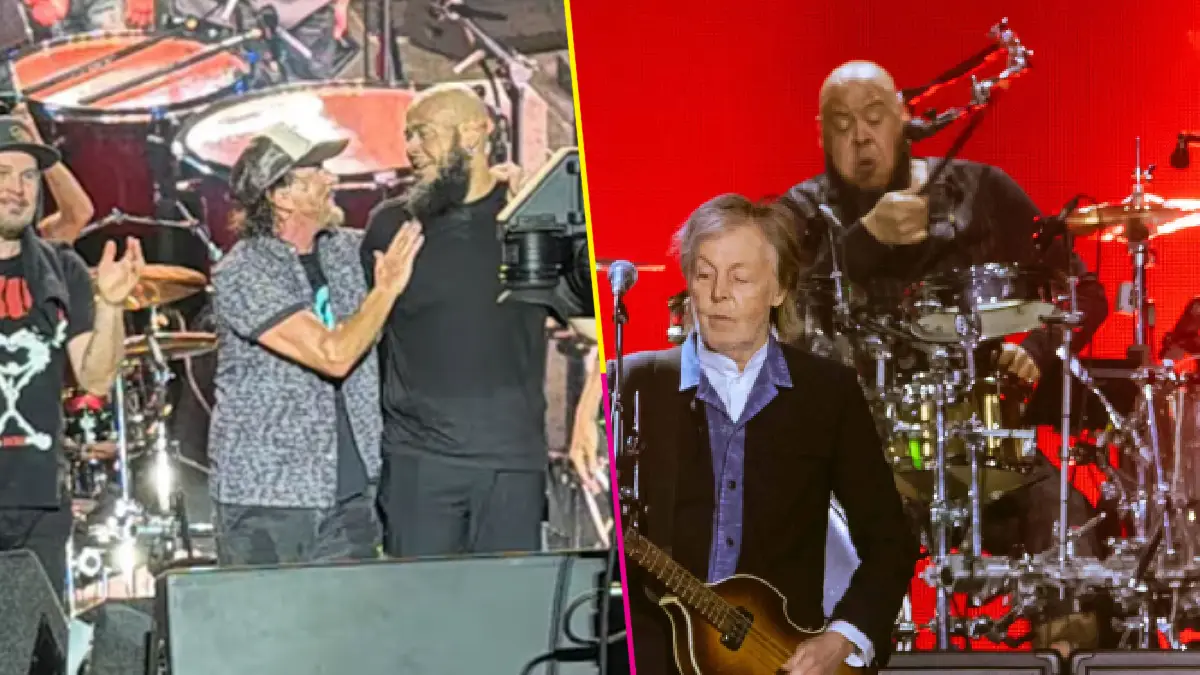 Abe Laboriel tocando con Pearl Jam y Paul McCartney