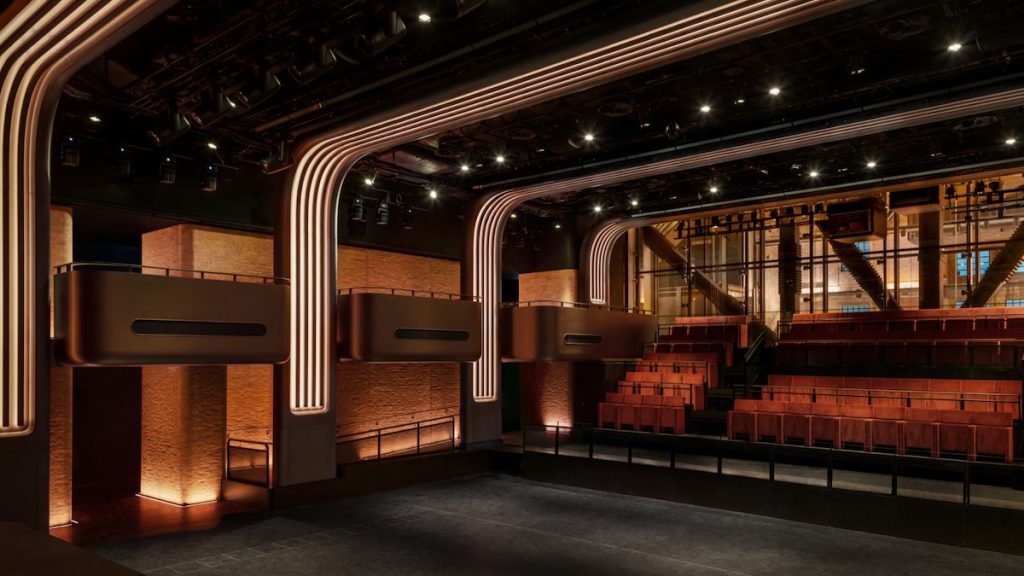 Foto del interior de la Apple Music Hall