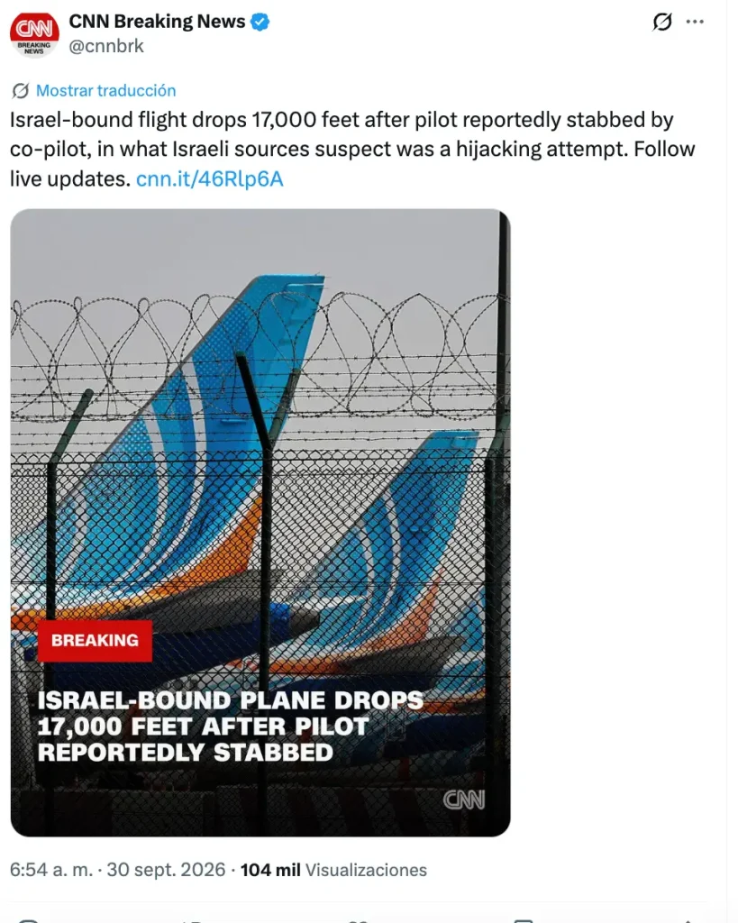 Lo que sabemos del avión con destino a Israel desviado de emergencia