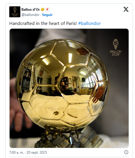 Balón de Oro 2026: Nominados, fecha de entrega y todo lo que necesitas saber