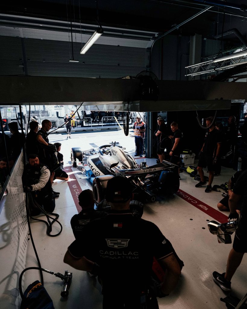 Garage de Cadillac F1