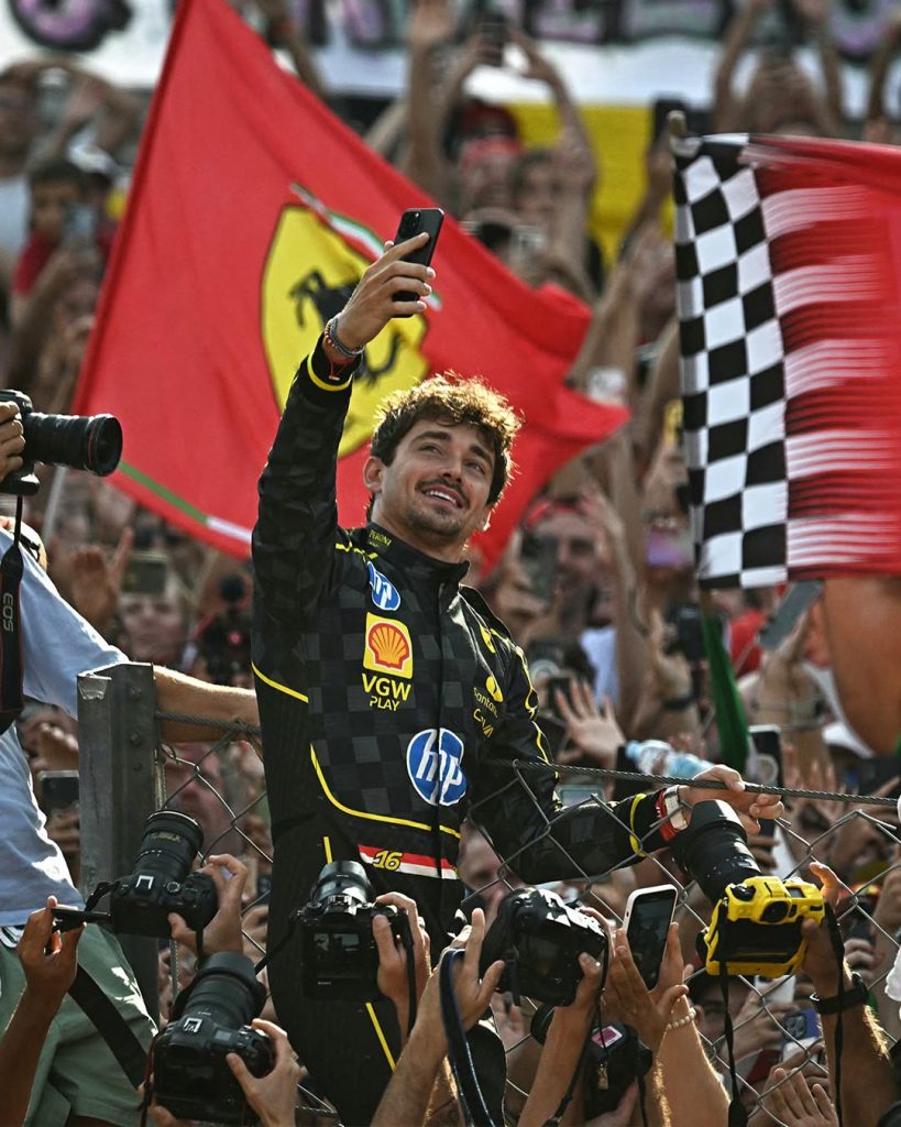 Charles Leclerc en Monza