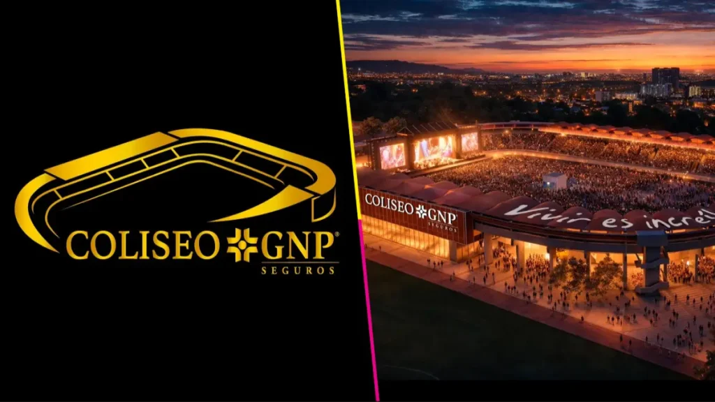 Imagen del logo y foto del Coliseo GNP Seguros