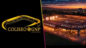 Imagen del logo y foto del Coliseo GNP Seguros