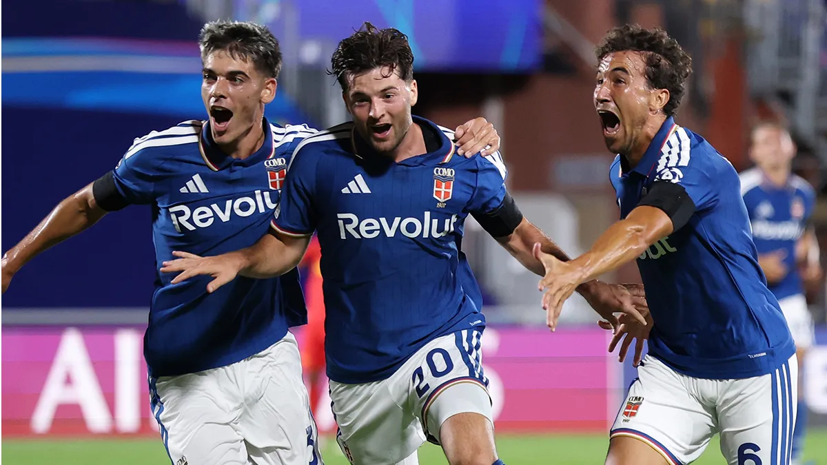 Como 1907 en su debut de Champions League