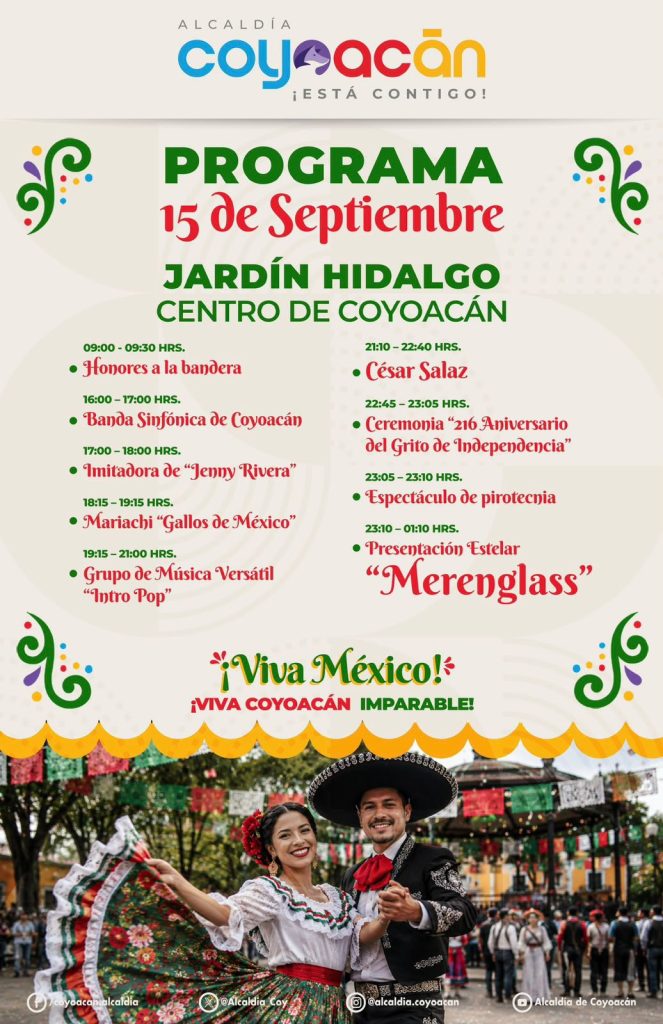 Checa los conciertos GRATIS del 15 de septiembre en las 16 alcaldías de CDMX