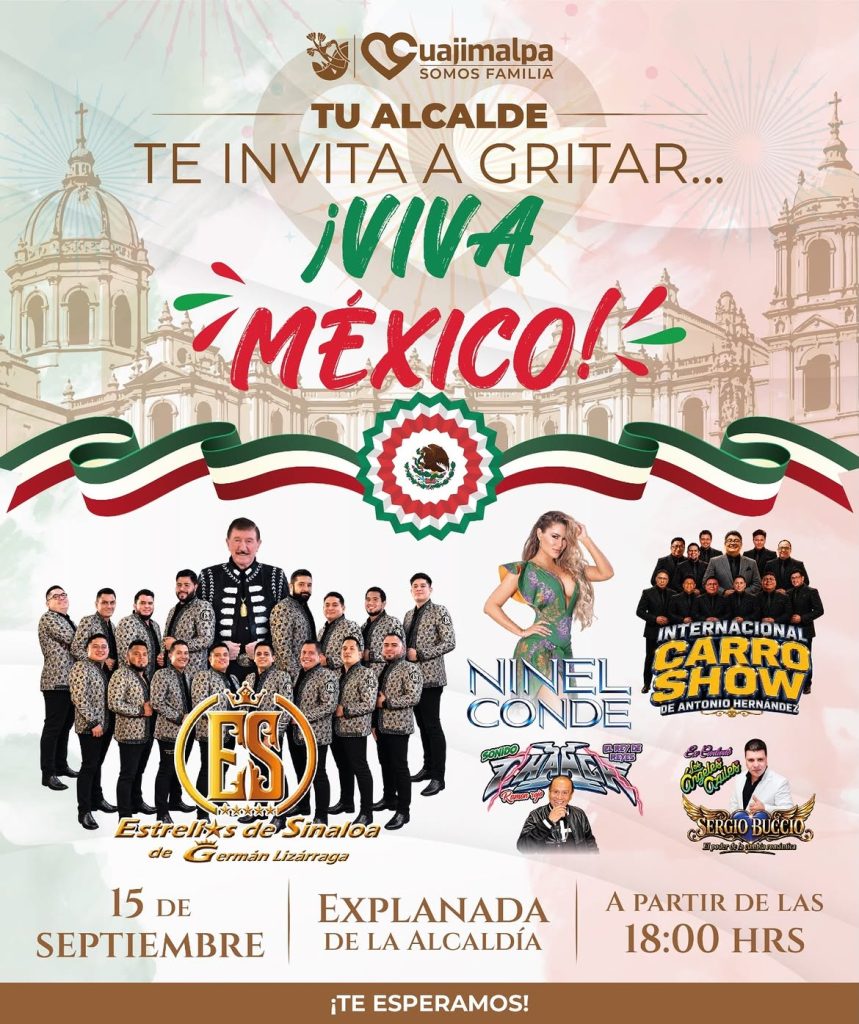 Checa los conciertos GRATIS del 15 de septiembre en las 16 alcaldías de CDMX
