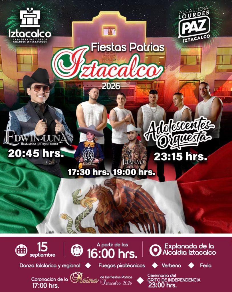 Checa los conciertos GRATIS del 15 de septiembre en las 16 alcaldías de CDMX