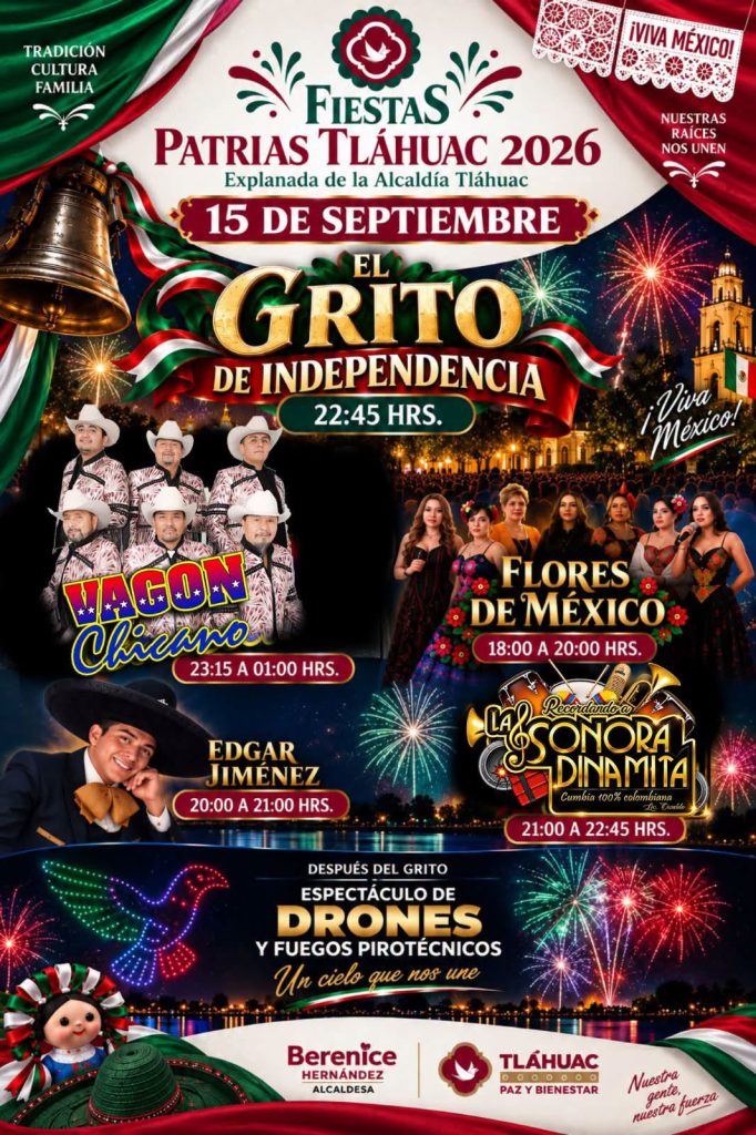 Checa los conciertos GRATIS del 15 de septiembre en las 16 alcaldías de CDMX