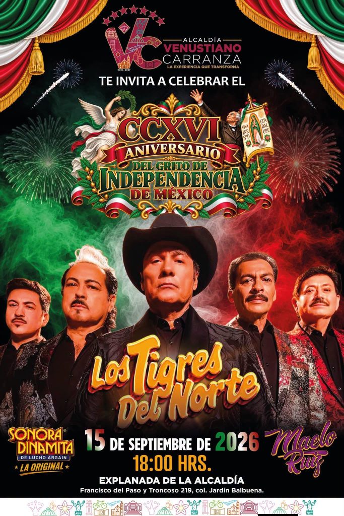 Checa los conciertos GRATIS del 15 de septiembre en las 16 alcaldías de CDMX