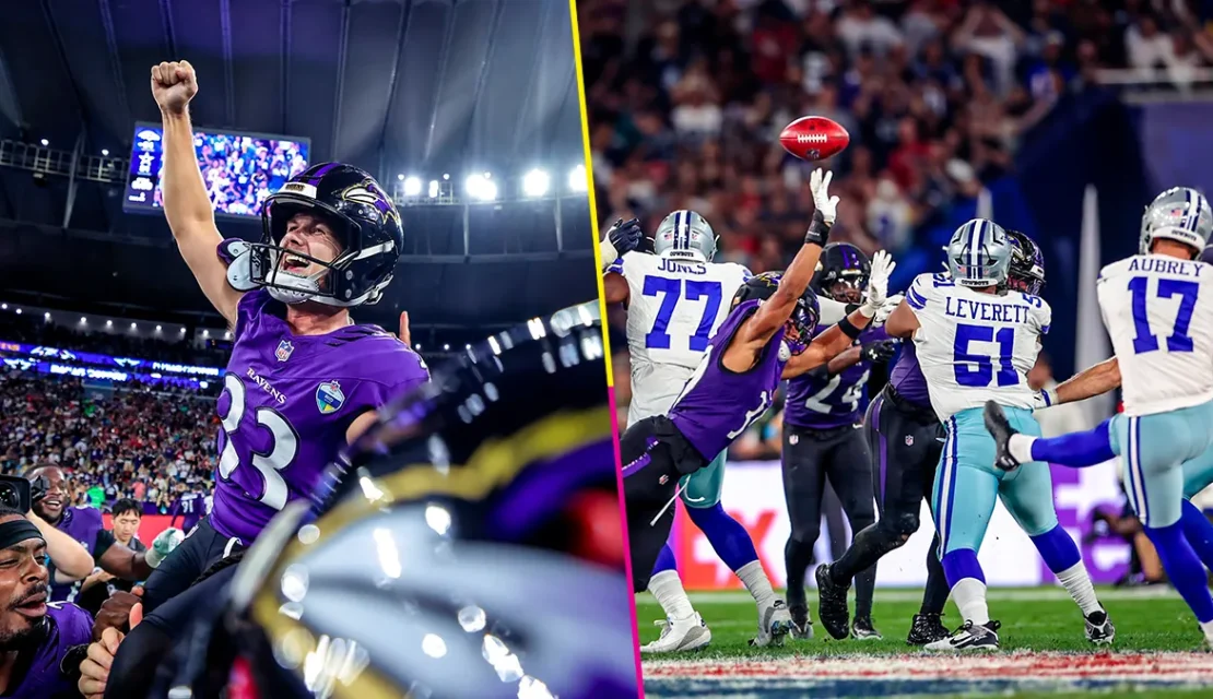 Dallas Cowboys sufren su propio Maracanzo en con un gol de campo de 56 yardas ante Ravens