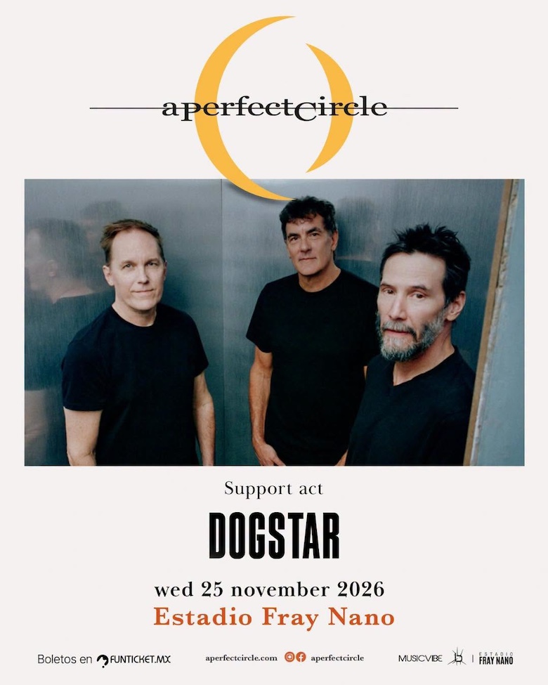 Flyer que anuncia show de Dogstar (con Keanu Reeves)