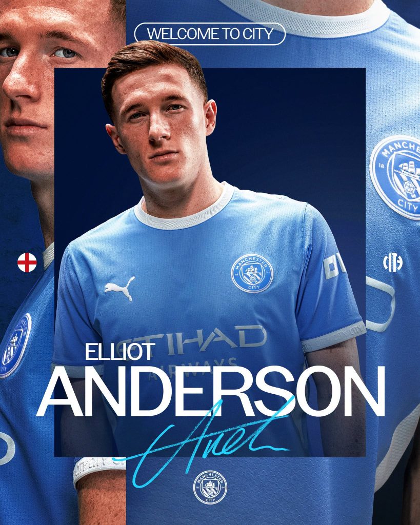 Eliiot Anderson fichó con el Manchester City